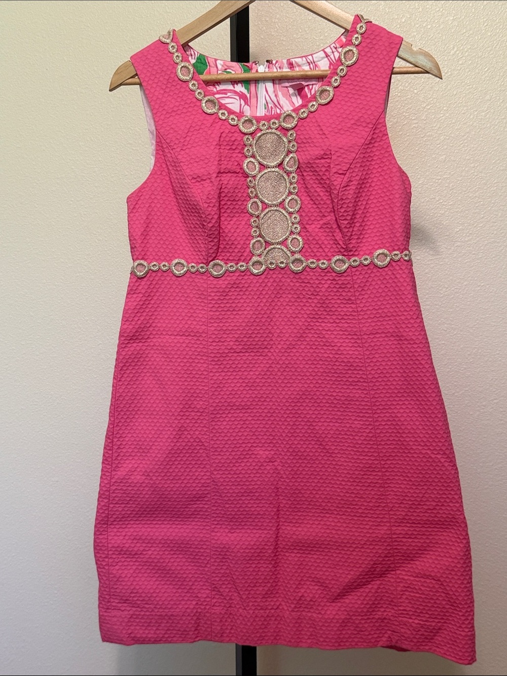 Lilly Pulitzer 💗Pink Embellished Sleeveless Dress